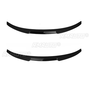 Alerón trasero negro/con apariencia de carbono, extensión de alerón para maletero, para Audi A4 B9 S4 S-line 2017-2020 - Product Image 2