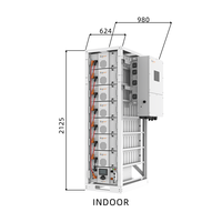 Système d'alimentation solaire de secours intelligent 50 kW 112 kWh, empilable, extérieur, BESS, armoire ESS complète, triphasé, LiFePO4, PCS, EMS, utilisation industrielle UE, IP66