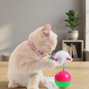Jouet pour chat Mucit Home Classic Modern Plastic Tumbler, souris en peluche, balle d'exercice - Anti-ennui - Product Image 3