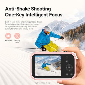 Enregistreur photo 4K UHD 48MP avec autofocus, capteur CMOS H17S, écran 2,8 pouces, batterie 800 mAh, 17 effets, MP3, carte SD, pour adolescents au quotidien - Product Image 2