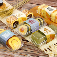 Boîtes à gâteaux en plastique transparentes personnalisées Yuxuan pour bonbons, pâtisseries, tiramisu, emballages de gâteaux en rouleaux
