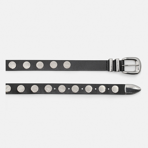 Cinturón de aleación de PU de alta calidad a la moda de mujer estilo punk heavy metal personalizado - Product Image 5