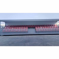 Tribune mobile 40HC, gradins pour centre sportif de football de 40 pieds, gradins pour école, parc, stade préfabriqué, gradins de stade, tribunes