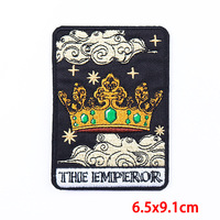 Amoureux Tarot Carte Brodé Fer-Sur Patch pour Chapeau Sac À Dos Bourse Sorcière Déesse Magique Amour Potion Sort Sergé Conception Occulte