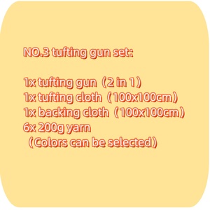 初心者のためのカーペットのためのカーペットトリマー手タフティングガンマシンを備えたタフティングガンスターターキット - Product Image 2