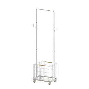Cesto de Ropa Portátil con Ruedas, Tendedero Vertical para Ropa, Uso en Interiores y Balcones, Forma Rectangular - Product Image 1
