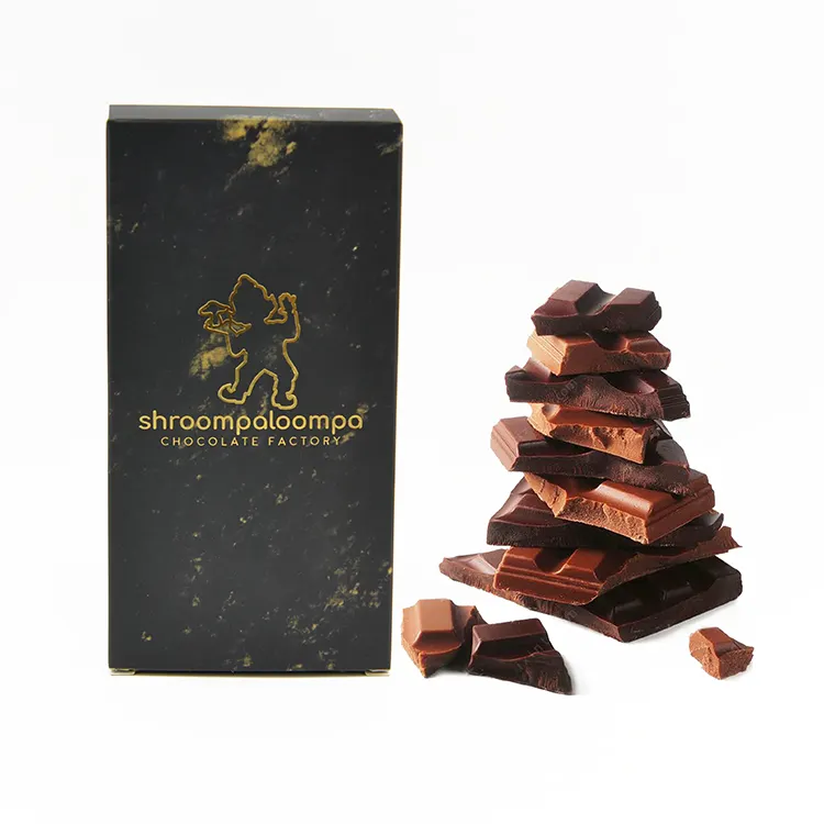 Embalaje ecológico de barra de Chocolate de diseño Premium, venta al por mayor