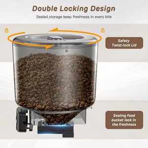 Distributeur de nourriture pour animaux de compagnie à grande capacité 4L en plastique durable avec minuterie, contrôle à distance via l'application Tuya pour chiens, chats et petits animaux - Compatible Wi-Fi IPX4 - Product Image 4