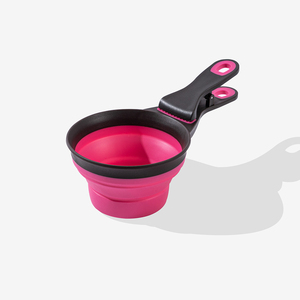Eco-Friendly Small Silicone Collapsible Dog Food Spoon Foldable Waterproof Solid Travel Bowls Measuring Cup Bag Sealing <b>Clip</b> - Product Image 5