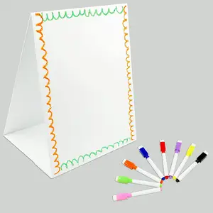 Двусторонняя настольная магнитная доска для сухого стирания, образовательная детская магнитная доска для письма и рисования