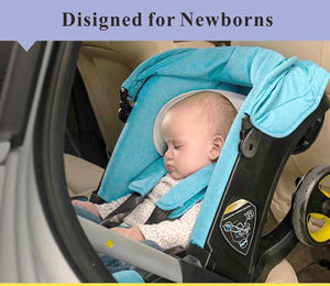 Poussette bébé multifonctionnelle de luxe 3-en-1 de haute qualité, pliable facilement, avec fonction de lit de transport et de poussette à pousser - Product Image 6