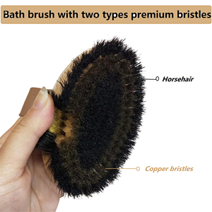 <span class=keywords><strong>Brosse</strong></span> de bain exfoliante compacte <span class=keywords><strong>en</strong></span> fil de cuivre, étrille de nettoyage <span class=keywords><strong>pour</strong></span> gommage, <span class=keywords><strong>corps</strong></span> sec, ml - Product Image 3