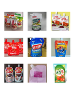 Machine de remplissage et de bouchage automatique de poches souples de dernière conception pour jus et ketchup, composants essentiels : pompe pour cosmétiques et produits alimentaires