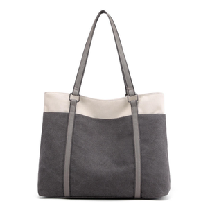 New Fashion <b>Large</b> Capacity Canvas Handbag Women's <b>Bag</b> Zipper Shopping <b>Bag</b> - Product Image 5