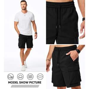 2025 <b>Men's</b> Stretch Cargo <b>Shorts</b> Classic Relaxed Fit Comfortable High Street Style Summer Sport <b>Short</b> XS XXS Sizes Logo - Product Image 4