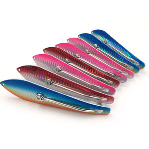 Cuillère à leurre en acier inoxydable avec crochet Leurre de pêche 6 tailles Style de <span class=keywords><strong>peinture</strong></span> dorée - Product Image 3