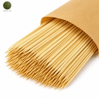 Palitos de Bambú para Kebab, Satay, Shish Kabob, 12 Pulgadas, al por Mayor, con Logotipo Personalizado, de Grado Alimenticio, Redondos y Puntiagudos, Desechables, para Barbacoa