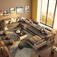 Sofá de tela de látex ecológico de diseño contemporáneo, juego de sala de estar que ahorra espacio para centro comercial, Hotel, Villa, dormitorios de Hospital