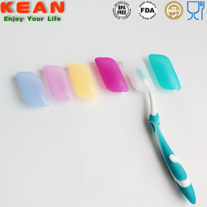 Housses de brosse à dents en silicone, couleur bonbon, étui de voyage portable, manchon de protection pliable pour brosses à dents - Product Image 4