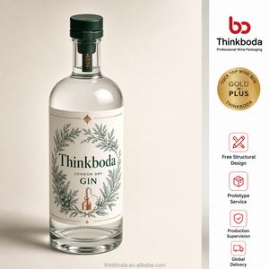 Botella de Vidrio Transparente Cuadrada Apilable con Tapa de Madera para <span class=keywords><strong>Tequila</strong></span>, Ideal para Envíos de Productos de Comercio Electrónico - Product Image 5