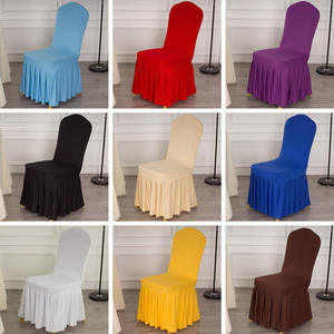 Fundas Blancas <span class=keywords><strong>para</strong></span> <span class=keywords><strong>Sillas</strong></span> de Banquete y Bodas, de Poliéster y Spandex, Elásticas, <span class=keywords><strong>para</strong></span> Hoteles y Reuniones - Product Image 6
