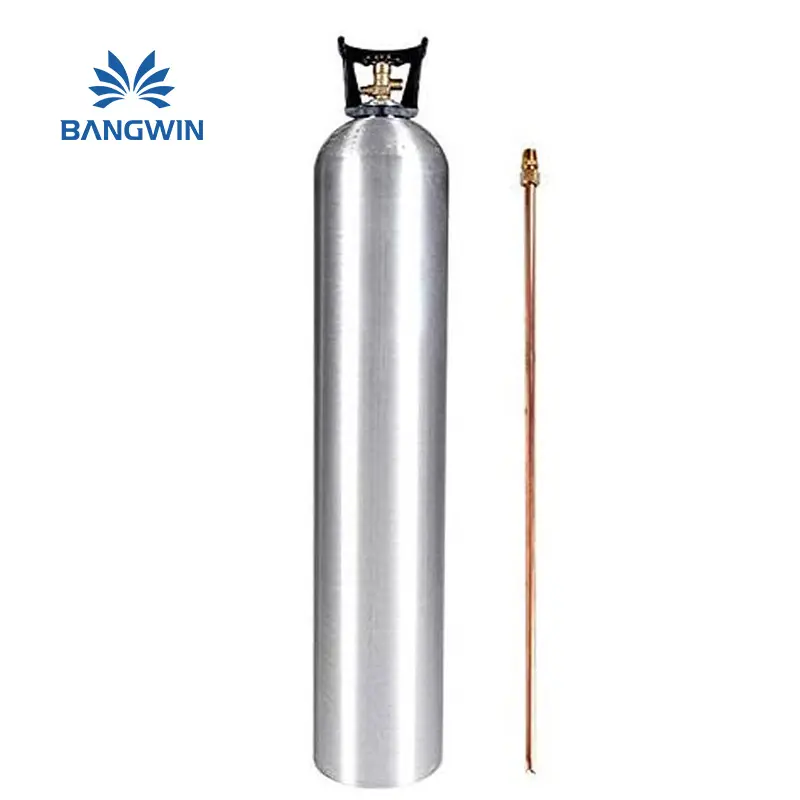 TPED ENISO7866 silinder aluminium Co2 1kg 2kg, untuk sistem air soda