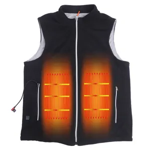 New Functional USB 5V Battery Powered Fleece Waistcoat For Man Electric Heated Mans Vest For Winter