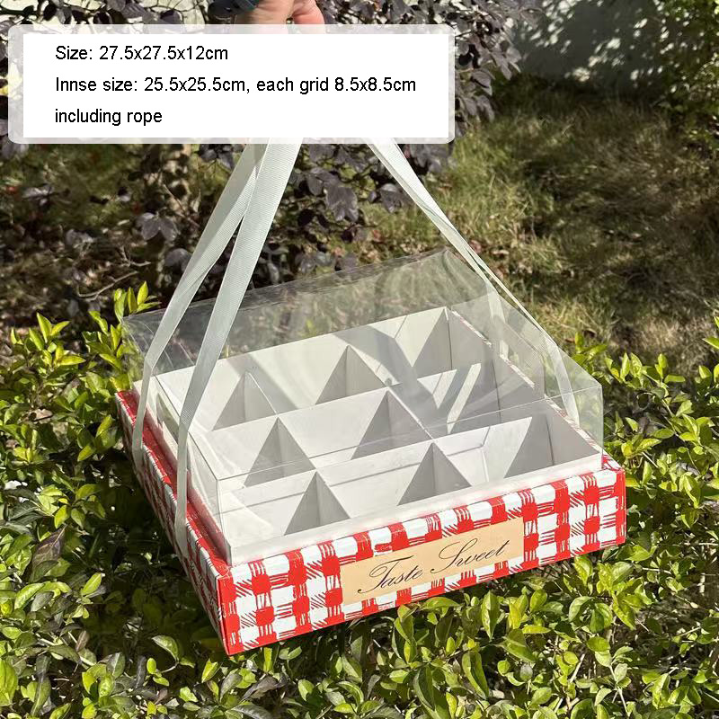 Red+ white/ 9 compartment/ (MOQ 50 pcs)