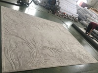 Tapis fait main à rayures ondulées irrégulières, grand tapis multicolore pour salon, tapis arc-en-ciel pour enfants, tapis en laine et acrylique tufté à la main en 3D