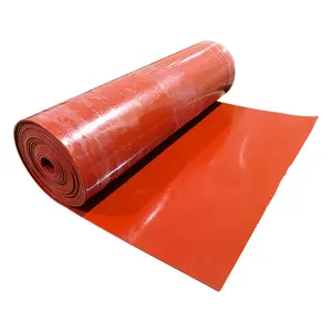 Feuille de caoutchouc de silicone noir d'isolation phonique d'absorption des chocs de résistance à hautes températures pour le tapis de table ESD