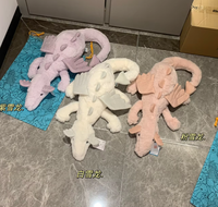 Peluche en coton biologique Jelly Cat, Dragon du Ciel et Dragon des Neiges, poupée en peluche moelleuse, rembourrage en PP, coussin lesté doux