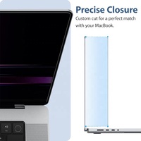 22.5 °   Filter Privasi Anti Mata-mata Perekat Penuh Anti Cahaya Biru Anti Gores Pelindung Layar untuk Macbook Pro TouchBar 15.4" A1990