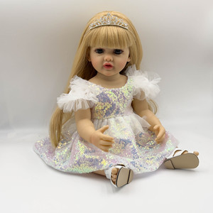 Muñecas Bebé Reborn <span class=keywords><strong>de</strong></span> <span class=keywords><strong>Silicona</strong></span> <span class=keywords><strong>de</strong></span> 55 cm, Muñecas Realistas <span class=keywords><strong>de</strong></span> Bebé, Muñecas <span class=keywords><strong>de</strong></span> Juguete con Función Musical, Oferta Especial Yeezwood - Product Image 5