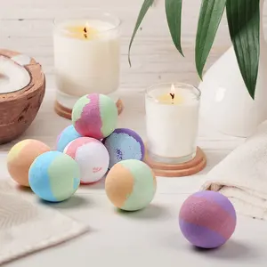 3 Màu Bubble Bath Fizzies Tự Nhiên Vegan Tinh Dầu Bong Bóng & Spa Tắm Fizz Balls Kit Handmade Tắm Bom