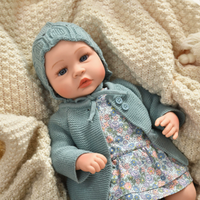 Poupée Bébé Fille Réaliste Interactive avec Fonction Parlante, en Vinyle Souple, Simulation de Nouveau-né, Jouet pour Enfants, Cadeau de Fêtes