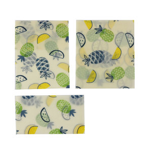 Reusable Beeswax Food <strong>Storage</strong> <strong>Wrap</strong> Sustainable No Plastic Alternative to Bowl Cover Waxed Cotton Cloth for Sandwich Wrapping - Product Image 4