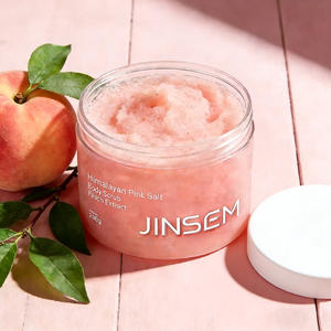 Exfoliante Corporal de Sal Rosa del Himalaya al por Mayor con Manteca de Karité y Vitamina E, Aroma a Melocotón, 200g, para Todo Tipo de Piel - Product Image 2