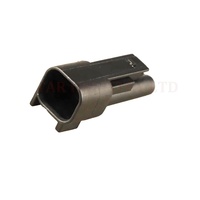Connecteur mâle automatique à 2 broches en laiton avec boîtier en nylon et bornes pour faisceau de câbles de moteur d'essuie-glace de voiture