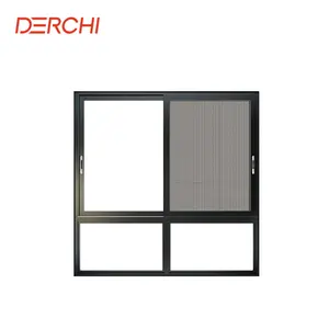 double glass cheap price energy saving window grills design for sliding windows with security mesh