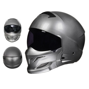 Casco de motocicleta modular abatible multiusos con carcasa resistente a impactos y lente solar ajustable para conducción urbana - Product Image 2