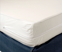Protège-matelas jetable en vinyle tricoté imperméable, uni, 6 et 3 jauges, pour l'hôtellerie