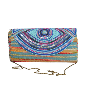 Sacs à main de luxe personnalisés en cuir artisanal indien pour femmes, sacs messagers bohèmes pour femmes, sacs à main de soirée à perles pour femmes - Product Image 1