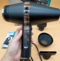 Sèche-cheveux professionnel Vgr V-451 1800-2000w avec moteur AC, sèche-cheveux de salon avec buse concentratrice