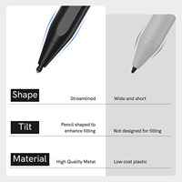 2024 nouveauté SD201 stylet en alliage d'aluminium noir pointe Fine longue durée de vie de la batterie Surface d'écriture Mobile Pro