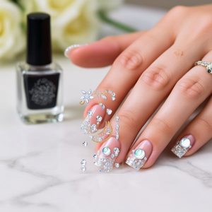 Adesivi decorativi con strass lucidi ILAN 39011-1 per nail art - Product Image 2