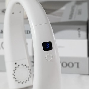 Rechargeable Ice Porcelain Cooling <b>Neck</b> <b>Fan</b>: Ultra - Portable, Intelligent Mute, Leafless with Strong Airflow for Outdoor - Product Image 2
