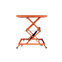 Plateforme de travail mobile électrique hydraulique pliable et portable de 1,4 m, capacité 250 kg, pour la décoration, 120*50 cm