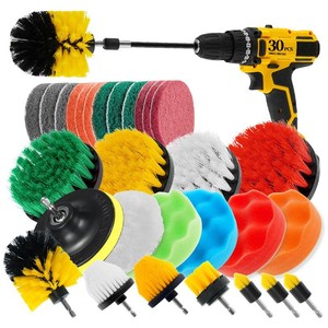 For Hot Sale 30-Piece PP Portable Cleaning <b>Brush</b> Set Pit Floor Kitchen Bathroom Car HX1030B Model Zhejiang Made - Product Image 5