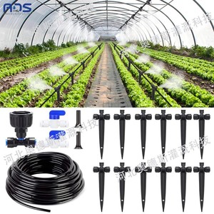 Kit de Riego por Goteo de Conexión Rápida, 15M, Tubería de 1/2 Pulgada, Riego Automático, Pulverización, Enfriamiento, Uso en Invernaderos y Jardines - Product Image 1