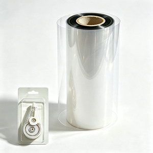 Rollo de PVC Ecológico de Alta Transparencia para Blister, Antiarañazos, Moldeado al Vacío, 100% Virgen, Corte para Todo Tipo de Embalaje de Papelería - Product Image 1